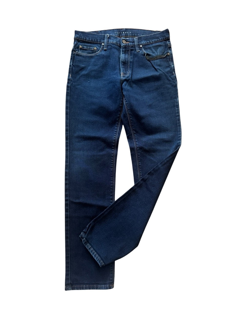 Mott & Bow Men’s Jeans 30x30 Slim Fit Dark Wash Stretch Denim Blue